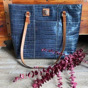 Blue leather Dooney and Bourke Shoulder tote